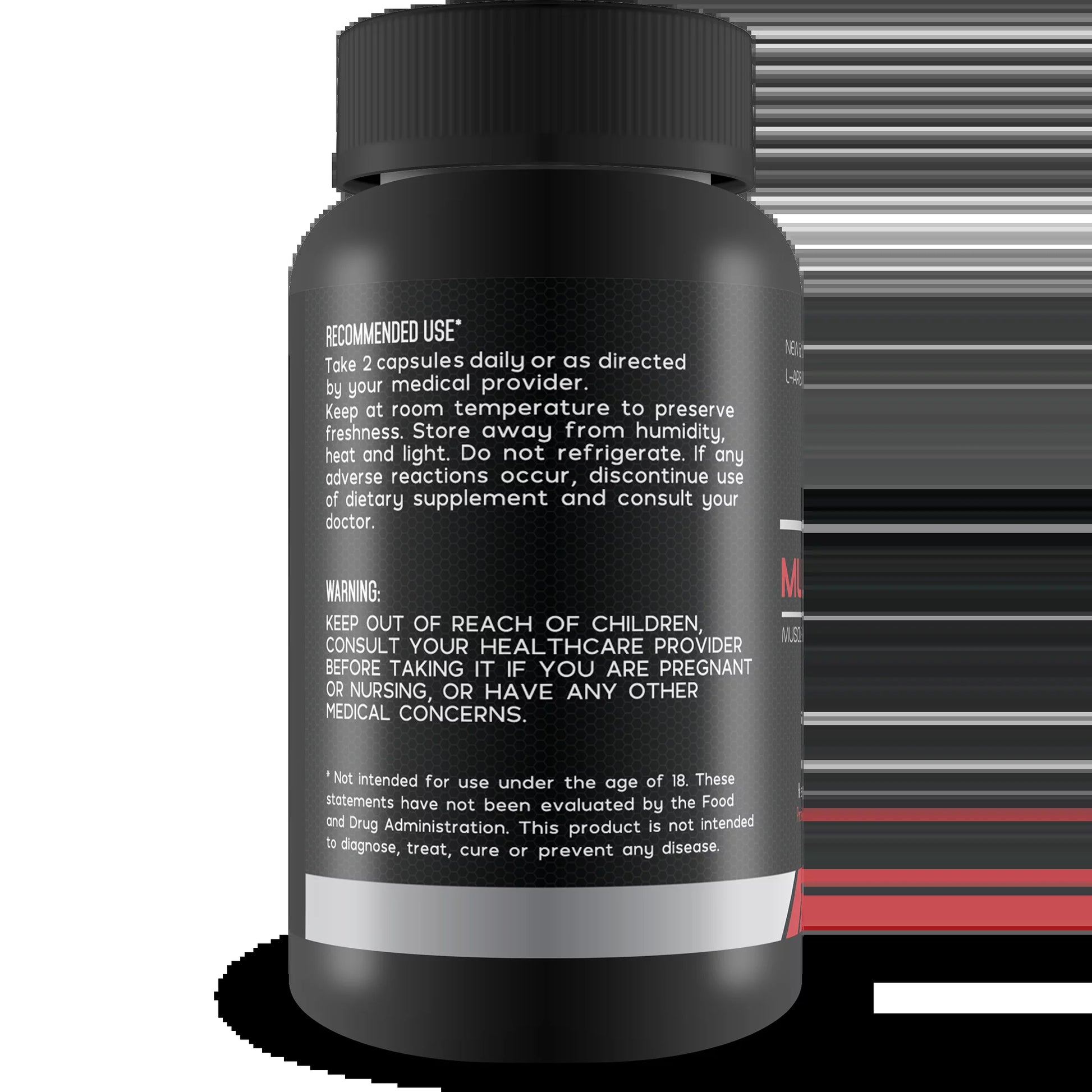 Muscle X Boost - Premium L-Arginine Formula - Extra Strength Muscle Growth Support - Nitric Oxide Booster-Build Lean Muscle - Stimulates Protein Synthesis - Boost Endurance