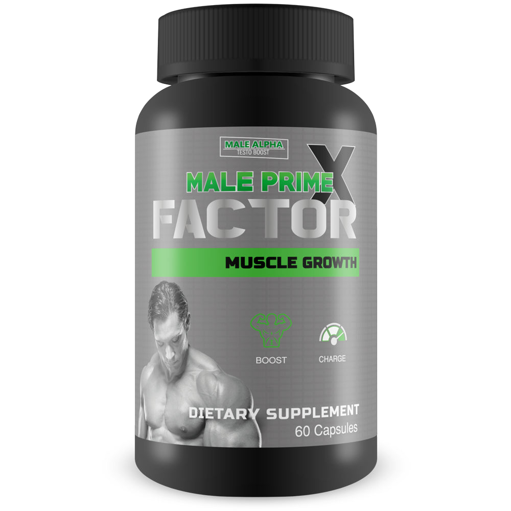 Male Prime X Factor by  - Muscle Growth Supplement - Boost Strength & Stamina - Supports Muscle Gain, Muscle Recovery, Muscle Health, Muscle Pump