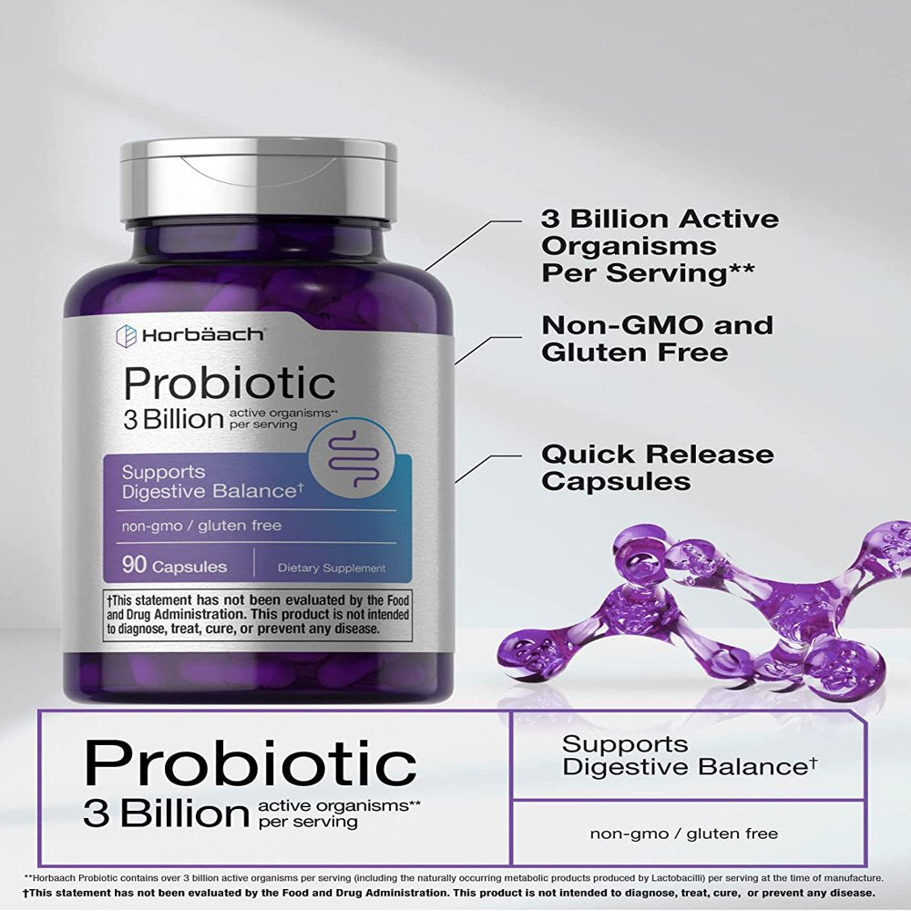 Probiotic for Women & Men'S Digestive Health | 3 Billion CFU | 90 Capsules | by