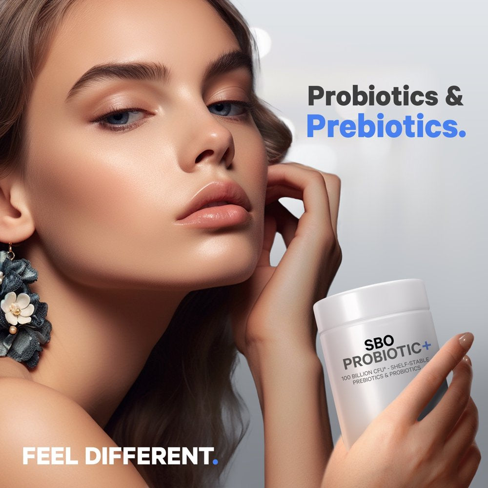 SBO Probiotics 100 Billion CFU, Soil-Based Organisms, Prebiotic, Organic Fermented Botanicals, 90 Ct