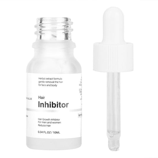 Hair Growth Inhibitor Serum, Permanent Hair Removal, 10Ml No Irritation Safe Mild Easy to Use Face for Arms Legs Back