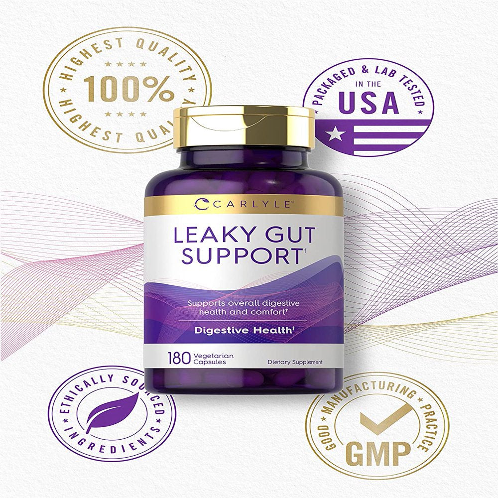 Leaky Gut Support | 180 Vegetarian Capsules | by