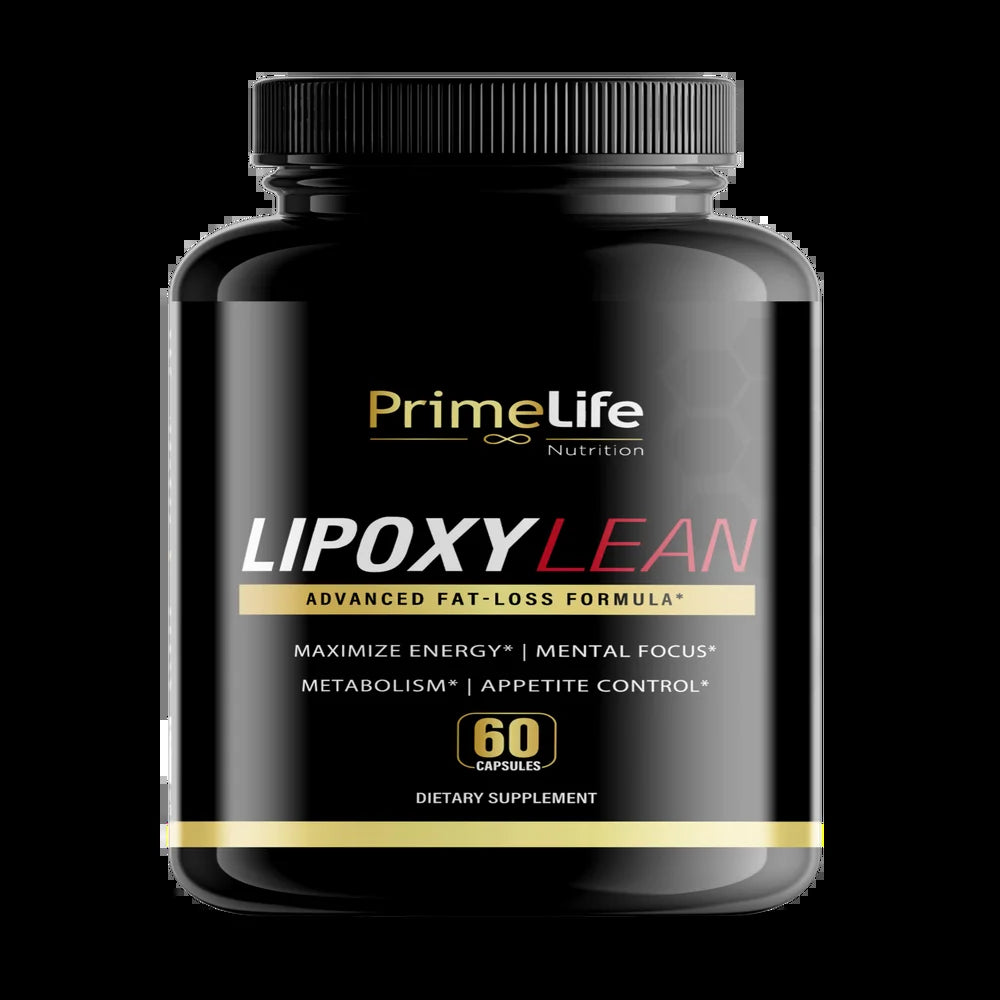 Primelife Lipoxylean Advanced Fat Burner Supplement for Men & Women - Weight Loss & Appetite Control Thermogenic, 60 Capsules