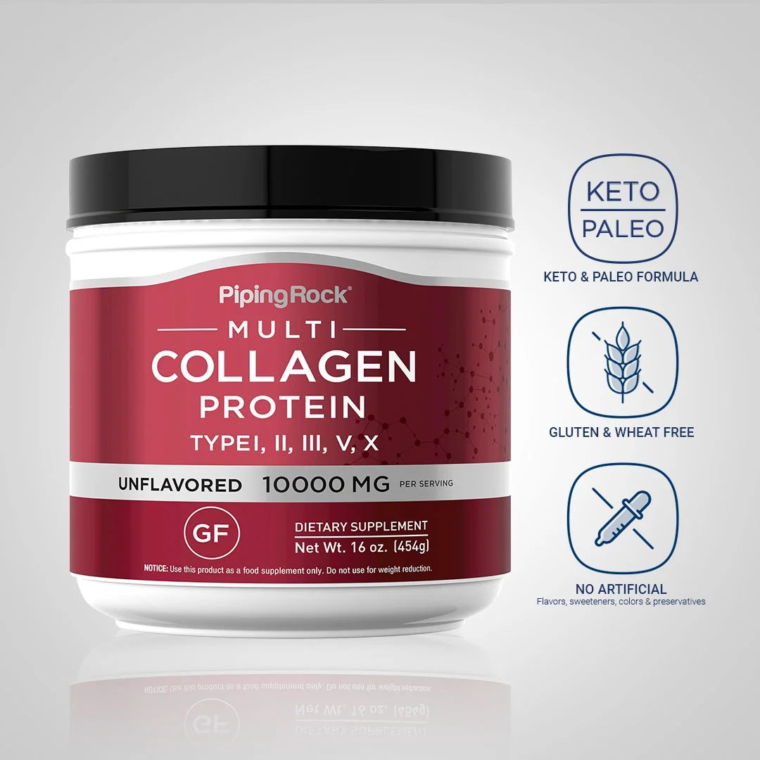 Multi Collagen Protein Powder | 10,000Mg | 16 Oz | by