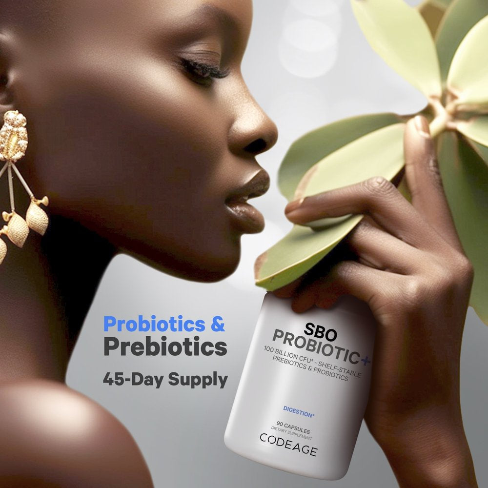 SBO Probiotics 100 Billion CFU, Soil-Based Organisms, Prebiotic, Organic Fermented Botanicals, 90 Ct