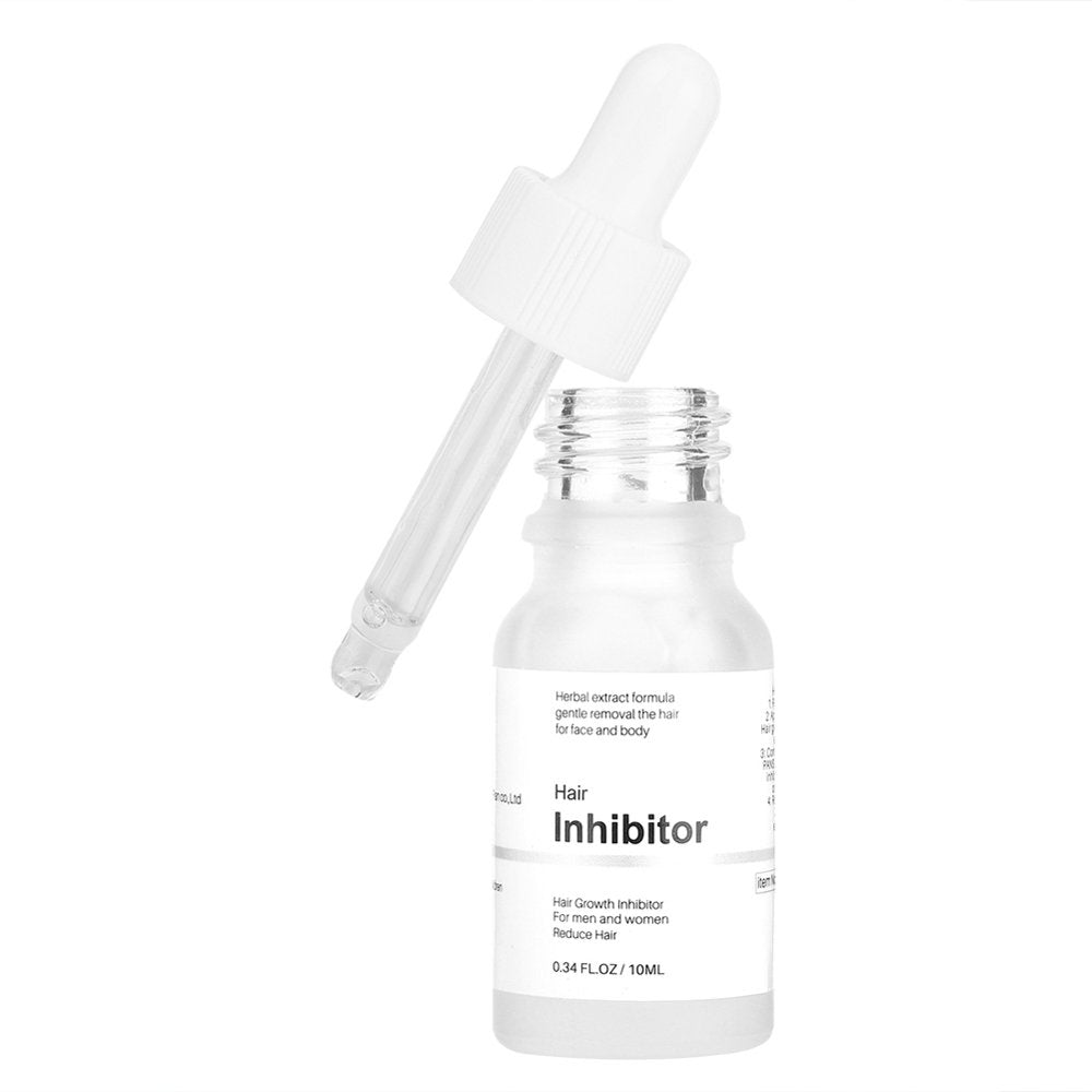 Hair Growth Inhibitor Serum, Permanent Hair Removal, 10Ml No Irritation Safe Mild Easy to Use Face for Arms Legs Back