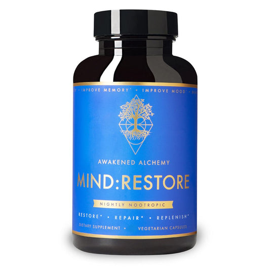 Mind: Restore Nightly Nootropic, 24 Vegetarian Capsules *EN