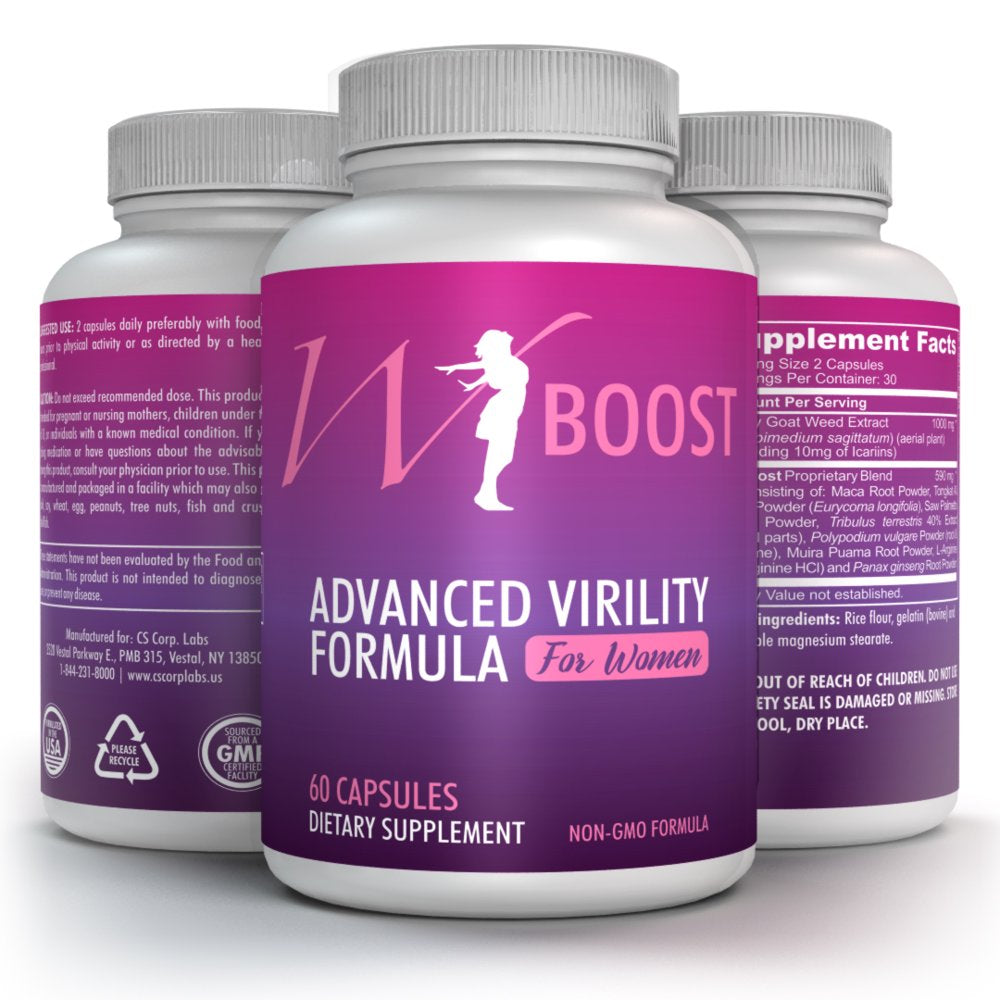 Female Libido Enhancer & T-Boost -  for Women - Overall Well Being 60 Tabs