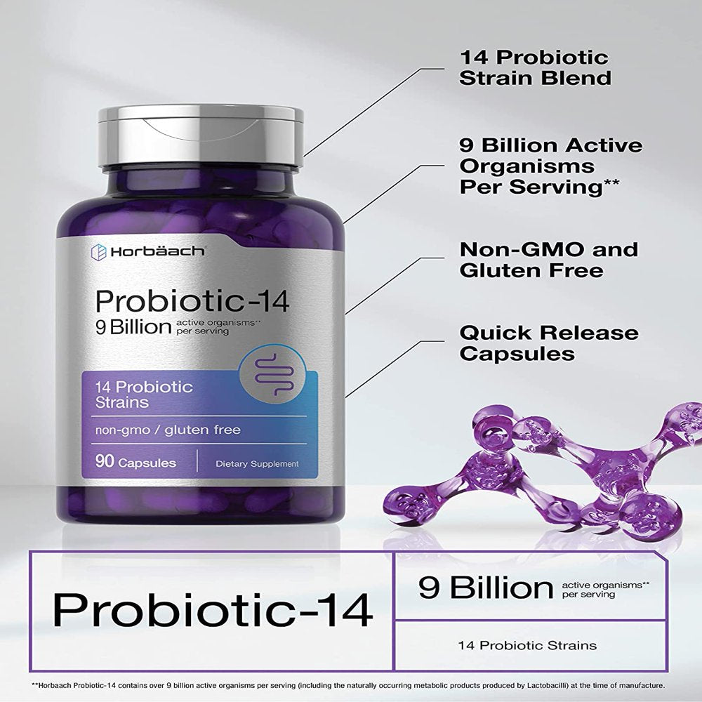 Probiotics for Women & Men | 9 Billion CFU | 90 Capsules | by