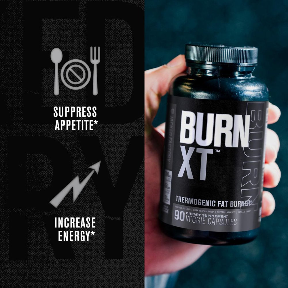 Burn XT Black Thermogenic Fat Burner - Weight Loss Supplement, Appetite Suppressant, Nootropic Energy Booster - 90 Veg Diet Pills