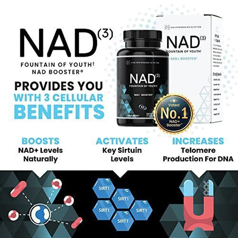 NAD+ Booster (NAD3), anti Aging Cell Booster, NRF2 Activator, Nicotinamide Ri...