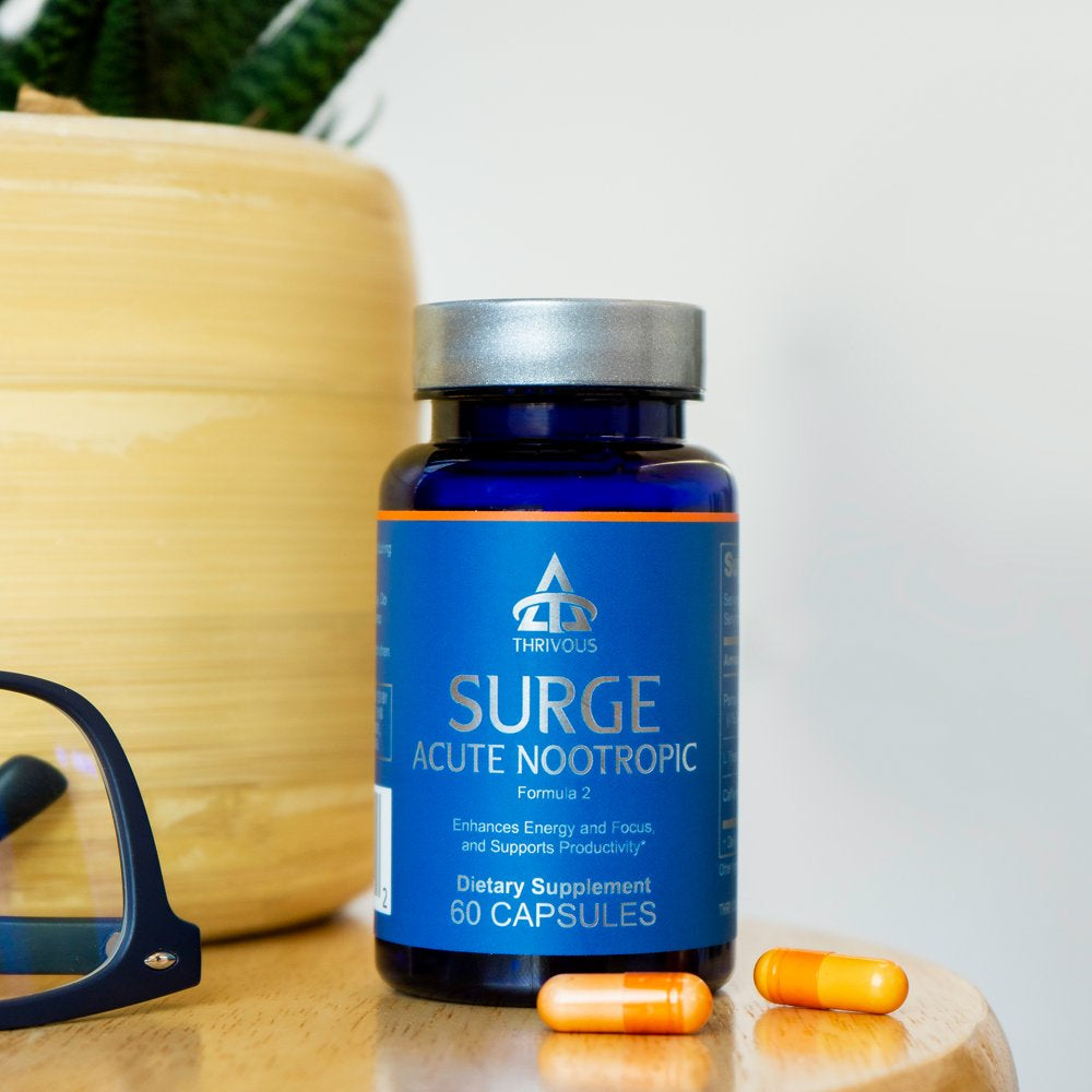 Surge - Nootropic Energy Supplement - 60 Capsules