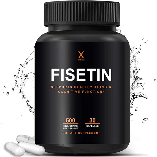 Fisetin 500Mg - Fisetin Supplement (Similar to Apigenin, Luteolin, Quercetin) Senolytic Activator - Sirtuin Activator - Bioflavonoid Polyphenols - Non-Gmo, Vegan, Lactose Free, Soy Free - by