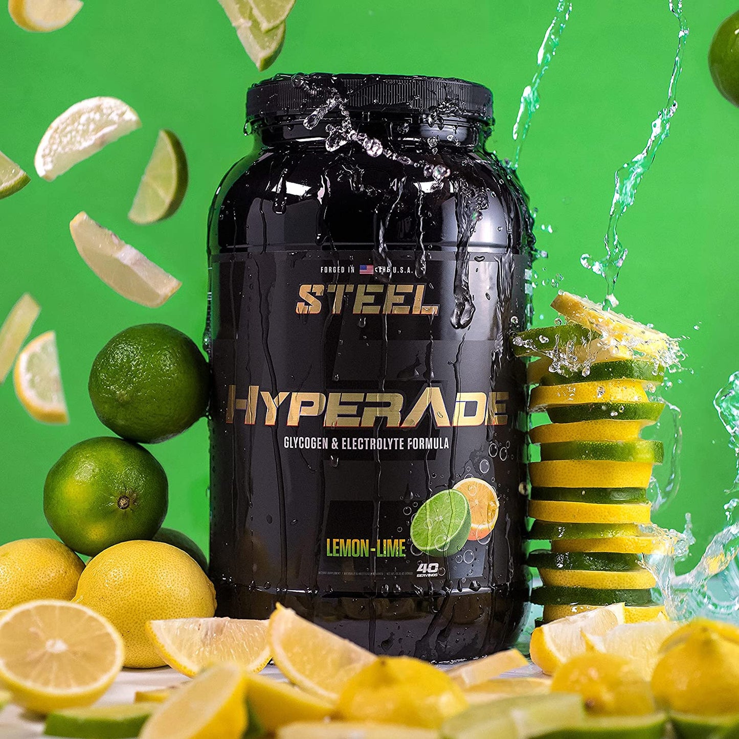 Hyperade | Advanced Hydration Powder W/Fast Absorbing Electrolytes & Glycogen Formula for Quick Replenishment of Energy & Recovery | Pre/Intra/Post Workout (Lemon-Lime)