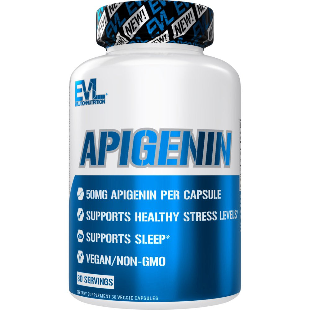 Apigenin 50Mg -  Pure Apigenin Supplement for Sleep - Anxiety and Stress Relief Pills for Men and Women - Apigenin for Mood Support - 30 Servings