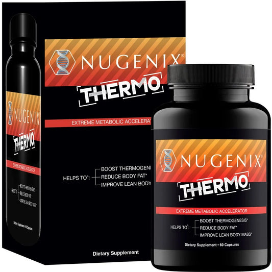 Thermo - Thermogenic Fat Burner Supplement for Men, Extreme Metabolic Accelerator, 60 Count