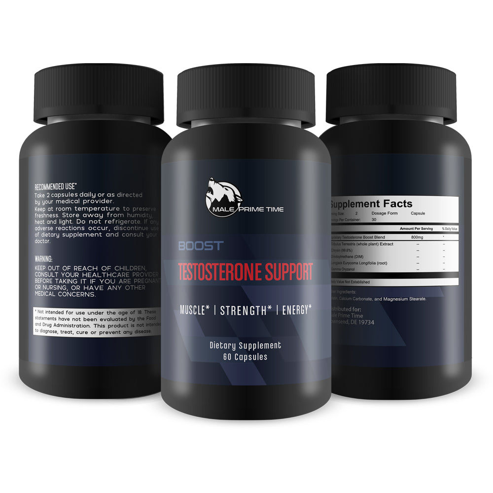 Boost Testosterone - Muscle - Strength - Energy - Natural Herbal Formula - Natural Testosterone Booster - Testosterone Booster for Men - Male Testosterone Booster - Natural Formula