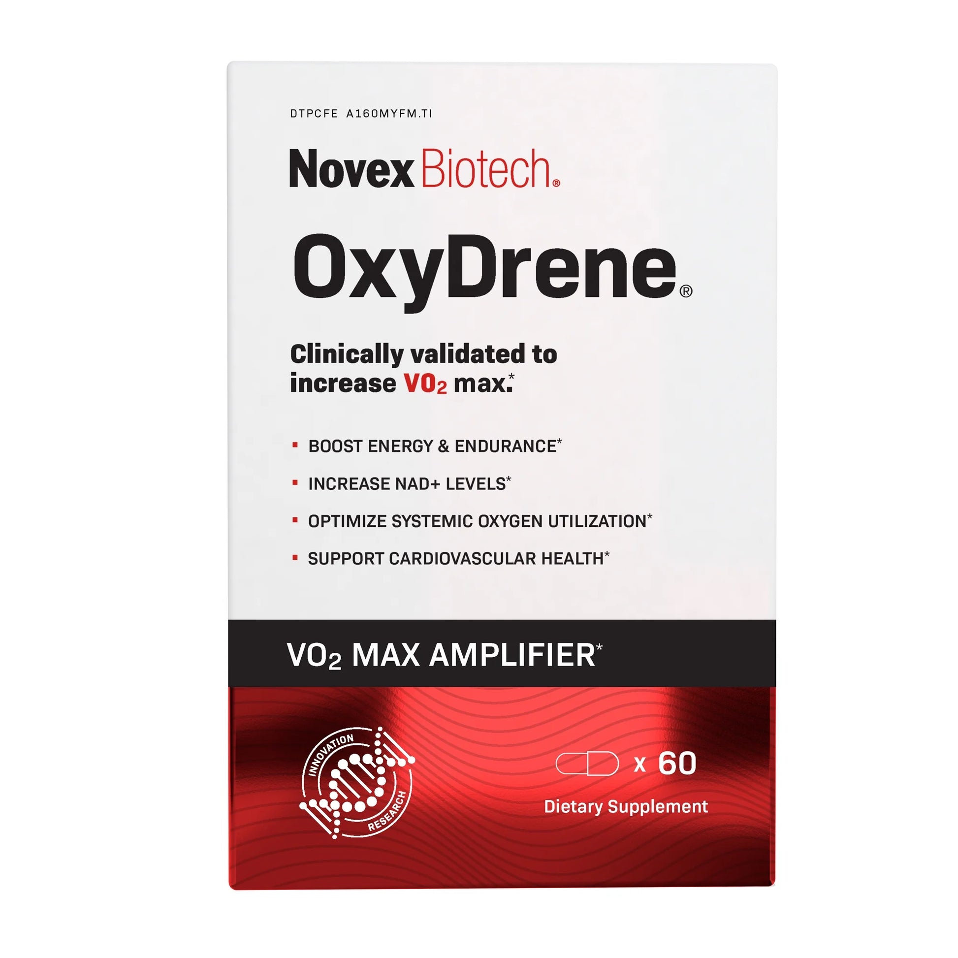 Oxydrene NAD+ Enhancer - Natural Supplement Promoting Metabolism and Cardiovascular Support for Men and Women - (60 Capsules)