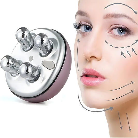 Multifunctional Electric Face Massager Rotate Roller 4D Tightening Microcurrent Face Lift, Wrinkle Remover, Anti-Aging, Skin Care Massage EMS Beauty Devices