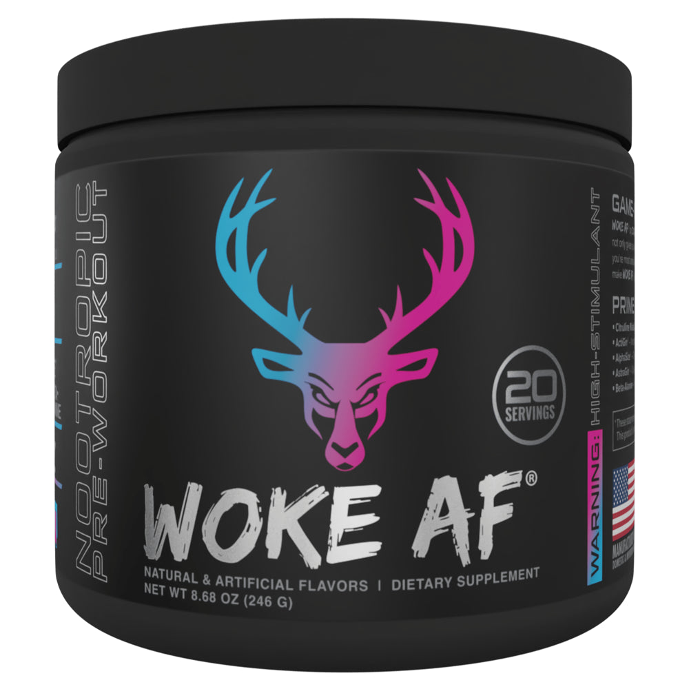 Woke AF Pre-Workout Powder, Increased Energy, Miami, 333Mg Caffeine, 20 Servings