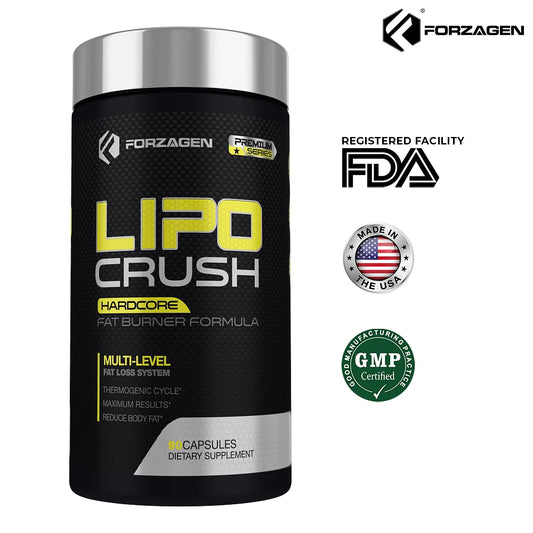 Lipocrush Fat Burner - Best Weight Loss Pills Women & Men | Thermogenic Fat Burner Supplements | Appetite Suppressant | Metabolism Booster | Keto Diet Friendly (90 Natural Capsules)