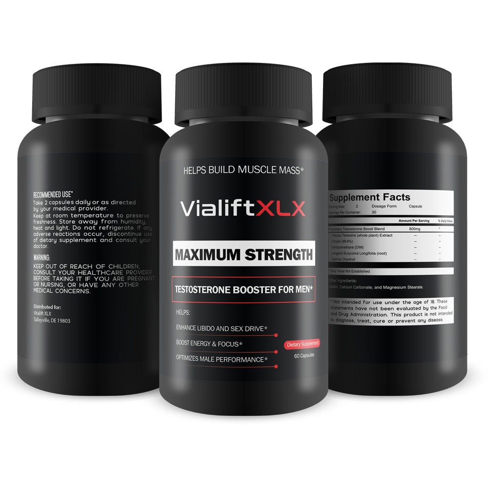 Maximum Strength Testosterone Booster for Men - Helps Build Muscle Mass - Support Improved Testosterone Levels This Male Herbal Formula - Stamina - Strength - Power - Youth