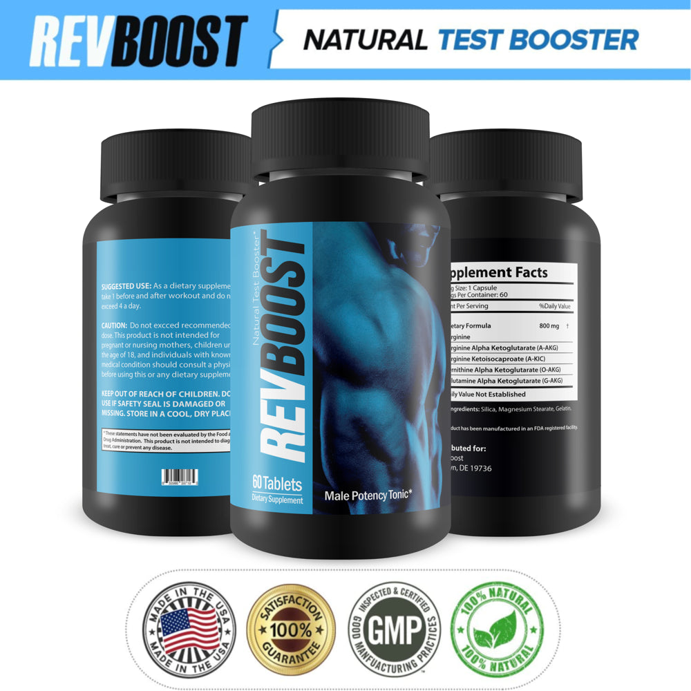 - Natural Testosterone Booster - 60 Servings