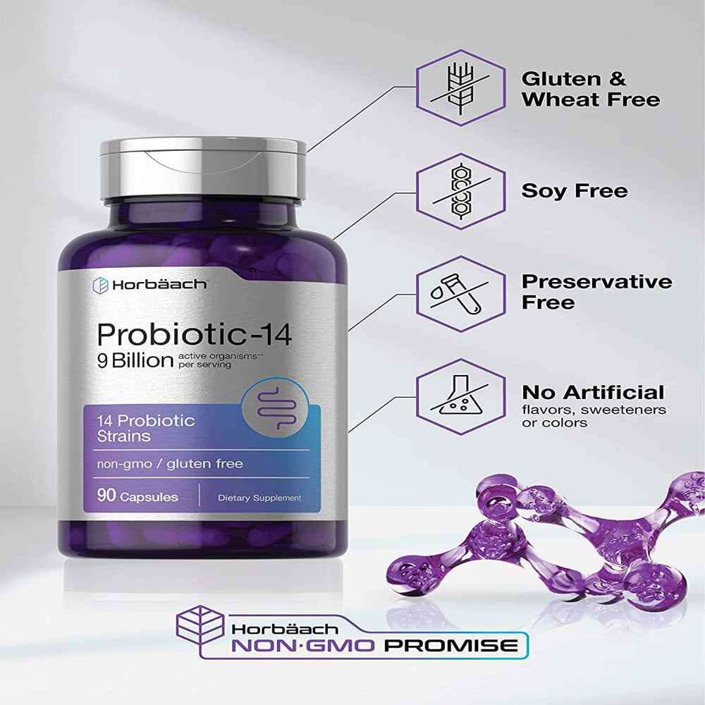 Probiotics for Women & Men | 9 Billion CFU | 90 Capsules | by