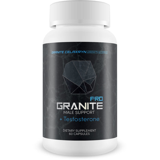 Male Support + Testosterone Booster - Granite Male Power Formula - Support Increased Natural Testosterone & Male Energy - Aid Improved Motivation & Drive - 30 Servings