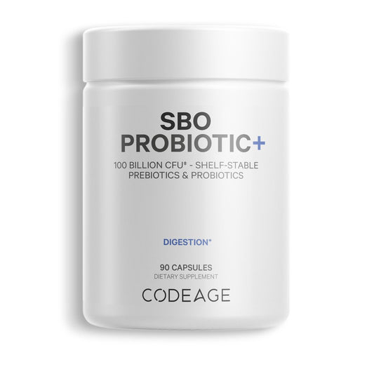 SBO Probiotics 100 Billion CFU, Soil-Based Organisms, Prebiotic, Organic Fermented Botanicals, 90 Ct