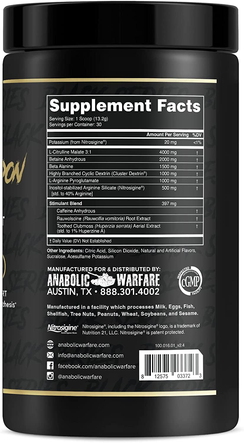 Nuclear Armageddon Pre Workout Powder Pre-Workout for Men & Women with L-Citrulline, Beta Alanine Powder and Caffeine (Ballistic Berry Lemonade - 30 Servings)