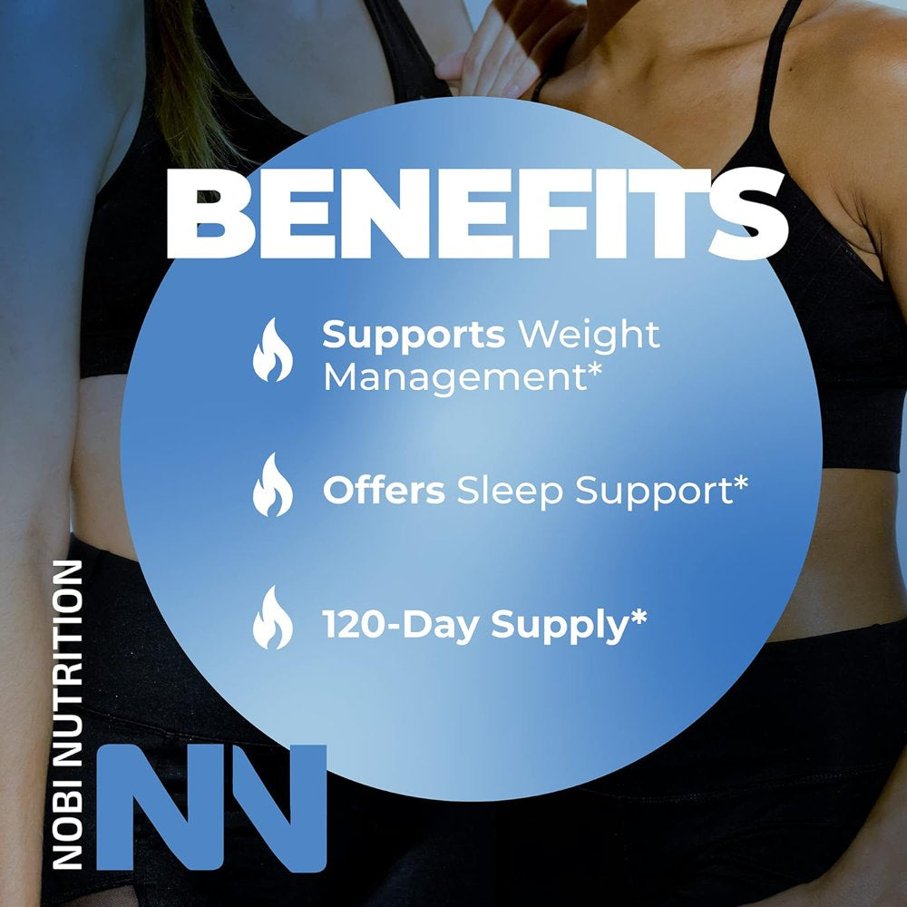 Night Time Hunger Suppressant & Weight Loss Support Supplements for Women & Men | Burn Belly Fat Support Metabolism & Fall Asleep Fast | 120Ct