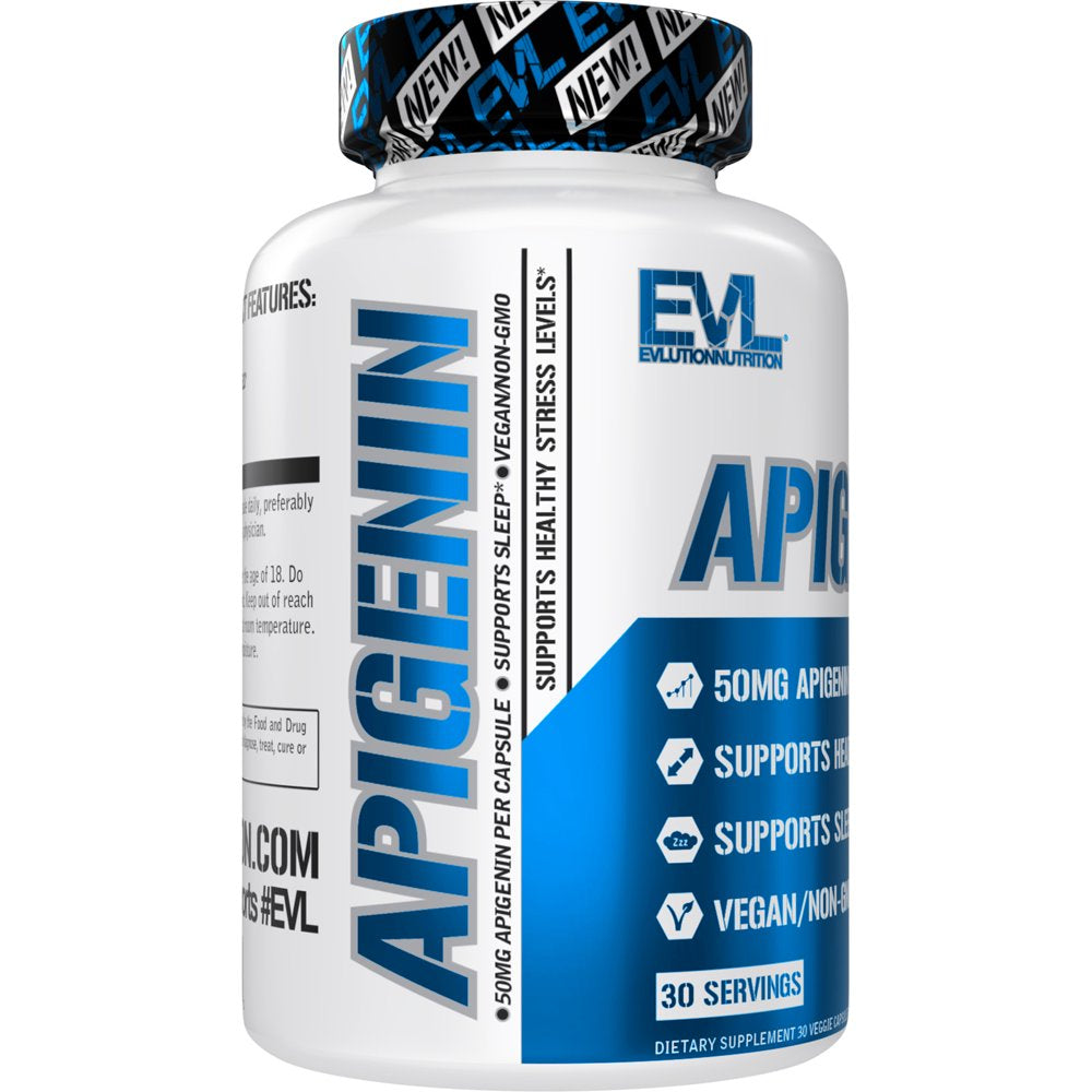 Apigenin 50Mg -  Pure Apigenin Supplement for Sleep - Anxiety and Stress Relief Pills for Men and Women - Apigenin for Mood Support - 30 Servings