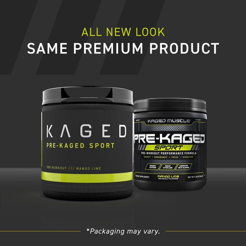 Pre-Kaged Sport Pre-Workout: Energy, Focus, Hydration, Endurance