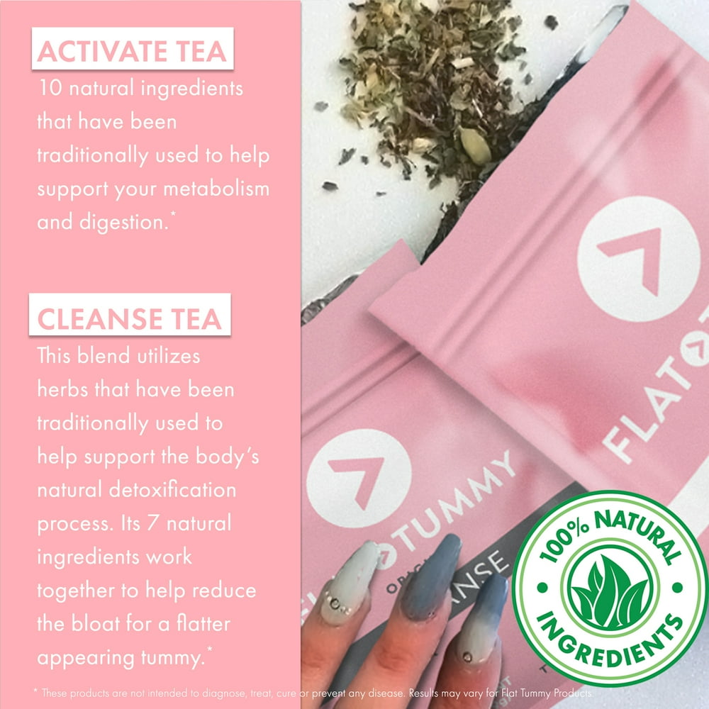 2-Step Detox Tea, 2 Week Program (20 Servings) – Detox Tea to Boost Energy, Speed Metabolism, Reduce Bloating - All Natural Detox Tea Cleanse W/ Green Tea, Dandelion, Fennel, & More