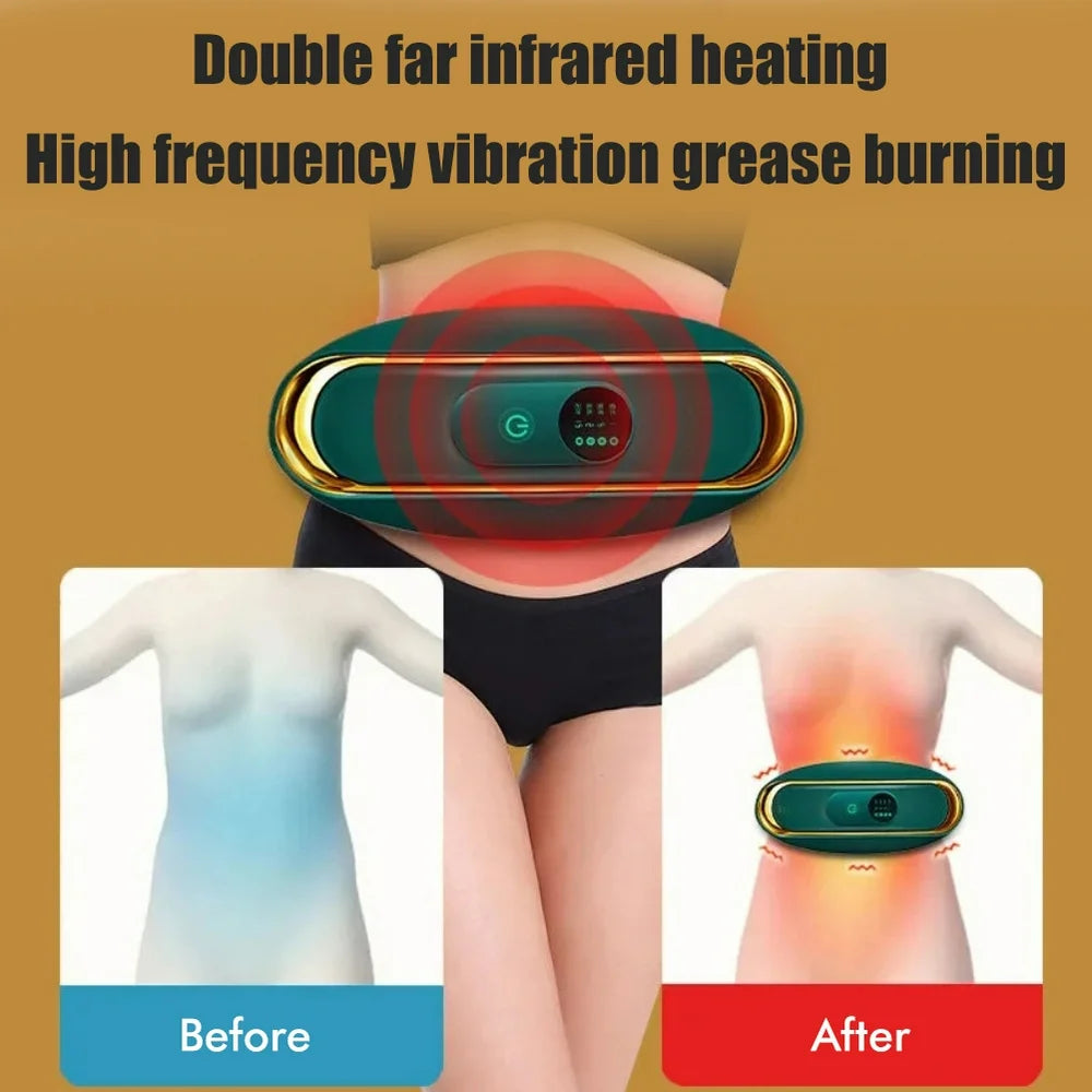 Massage Belt Weight Loss Fitness Equipment to Reduce Fat Slimming Belt Belly Fat Burner