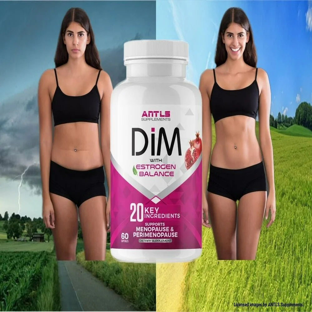 Dim with Estrogen Balance Diet Pills, Weight Loss, Fat Burner Supplement 60 Capsules