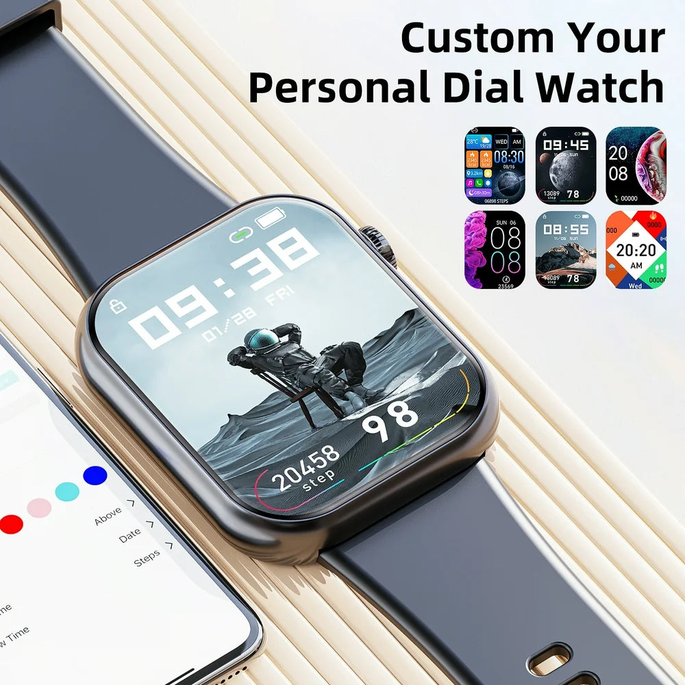 G20 Smart Watch for Men Women IP67 Waterproof Sports Smart Watch for Android Black