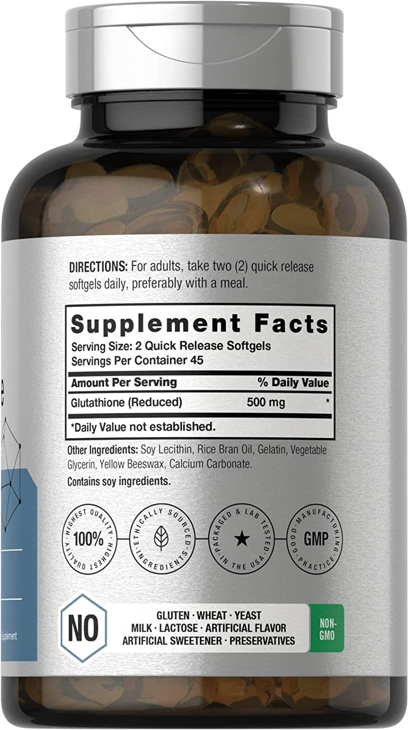 Liposomal Glutathione | 500Mg | 90 Softgels | by