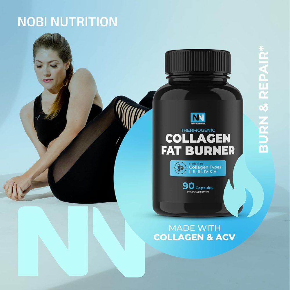 Collagen Thermogenic Appetite Suppressant | Fat Burn Capsules for Weight Loss Support | Weight Loss Pills for Women | 90 Ct