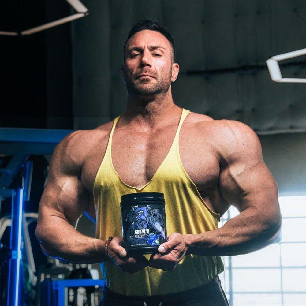 Noel Deyzel X Godzilla Pre Workout | Intense Pumps, Energy, & Focus | Citrulline & Beta Alanine | 400Mg Total Caffeine | 40 Servings (Blackberry Lemonade)