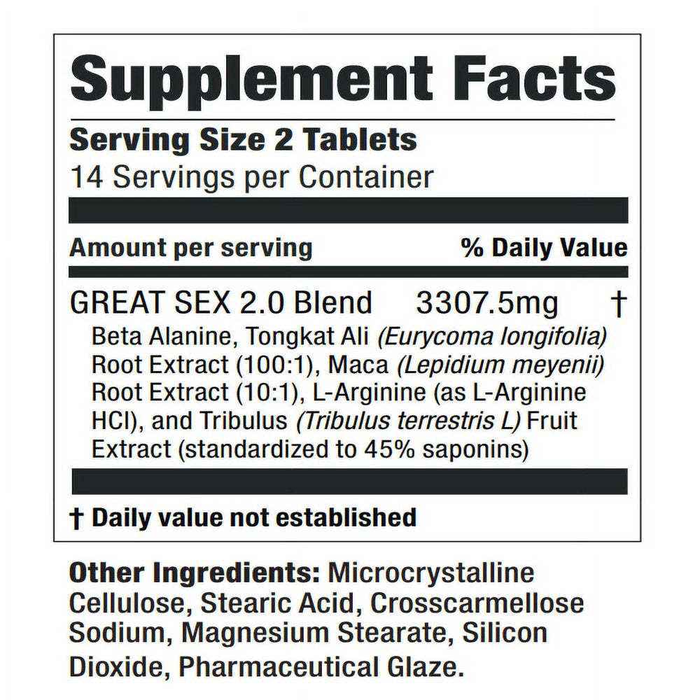 up All Night Natural Male Enhancer and Testosterone Booster for Men - Prime Mens Health Supplement - Maximize Strength, Stamina, Endurance and Metabolism - 28 Tablets