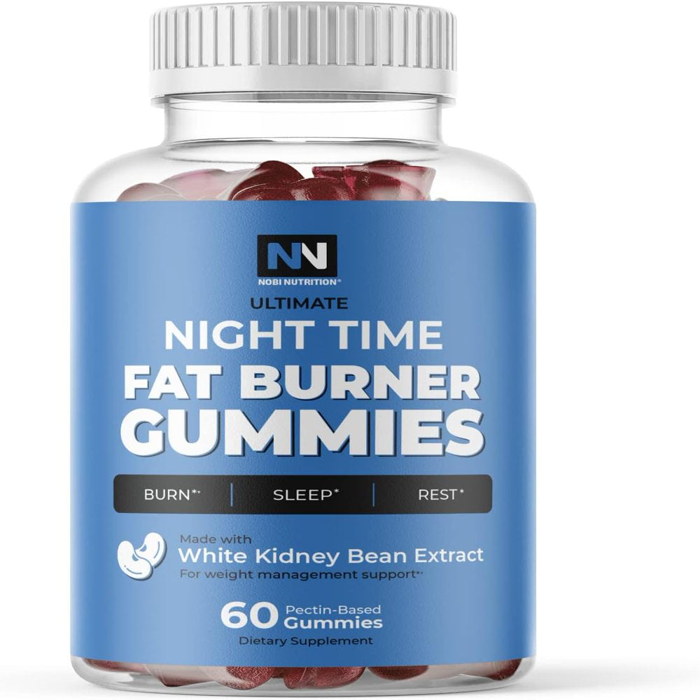 Night Time Fat Burner Gummies | Weight Loss & Sleep Support Supplement | Slimming Hunger Suppressant & Metabolism Booster