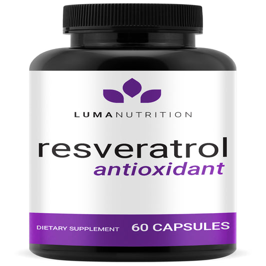 High Purity Resveratrol Capsules - 98% Trans-Resveratrol - Resveratrol Supplement - Antioxidant -