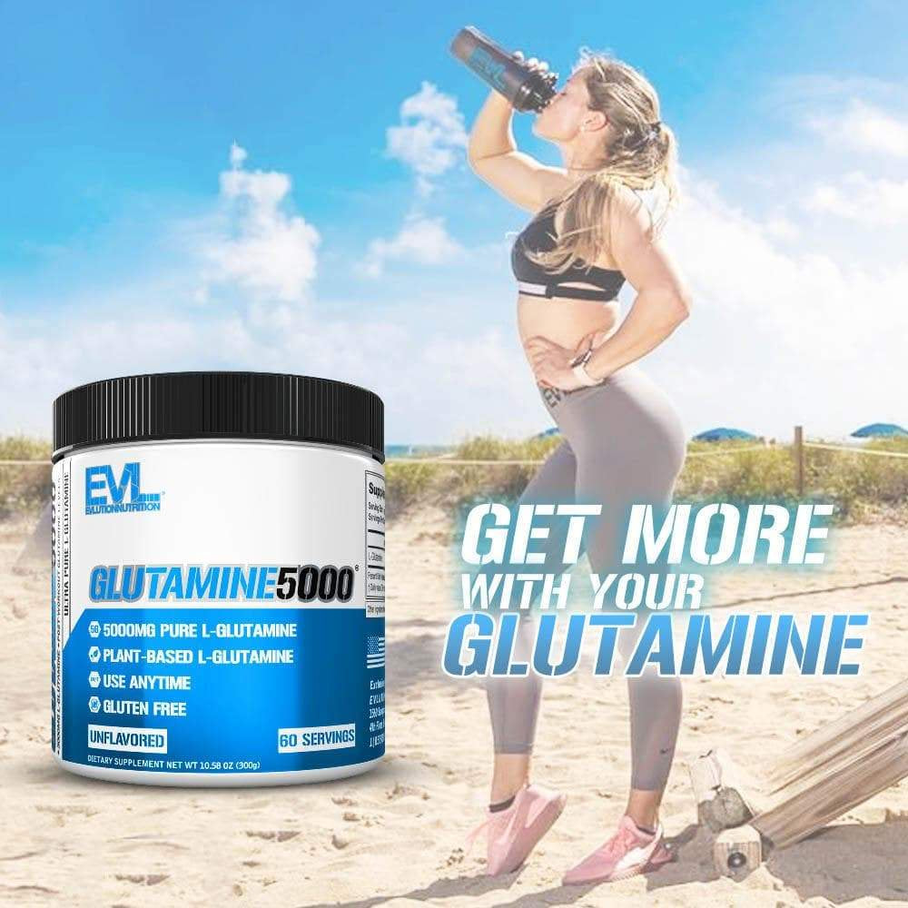 Ultra Pure L-Glutamine Powder - Gut Health & Post Workout Recovery Supplement 5000Mg -  Glutamine 5G Essential Amino Acids for Men and Women