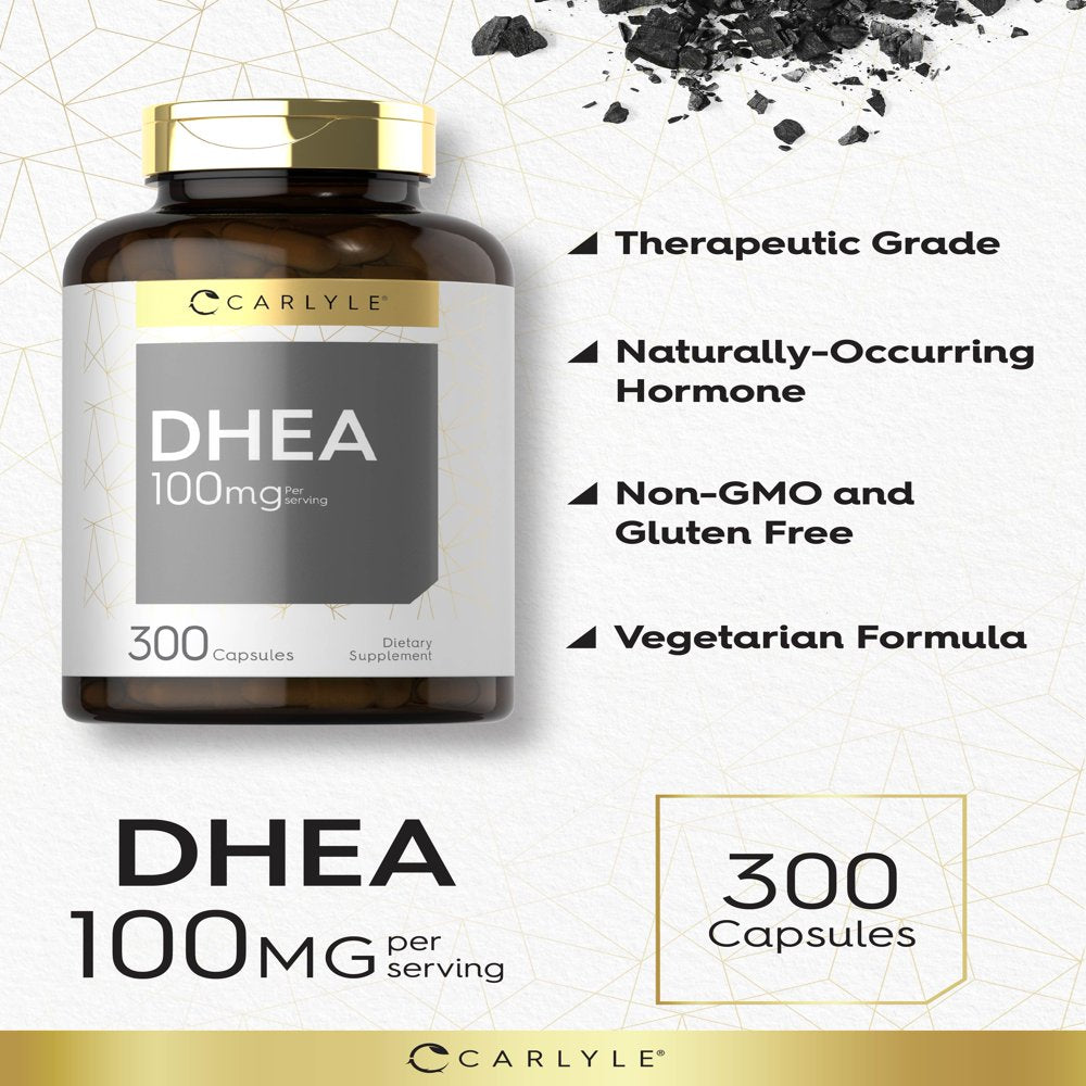 DHEA 100Mg Supplement | 300 Capsules | by