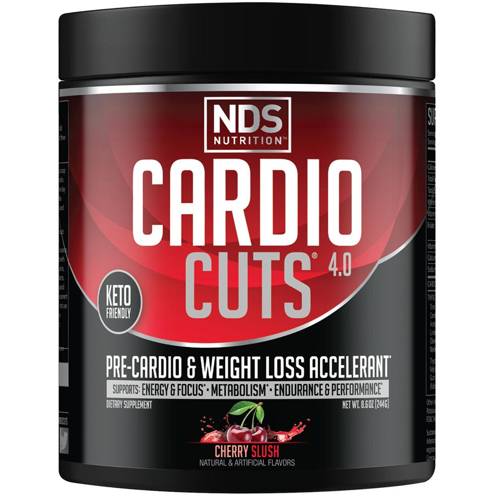 Cardio Cuts 4.0 Pre Workout Supplement - Advanced Weight Loss and Pre Cardio Formula with L-Carnitine, CLA, Mcts, L-Glutamine, and Safflower Oil - Cherry Slsuh (40 Servings)