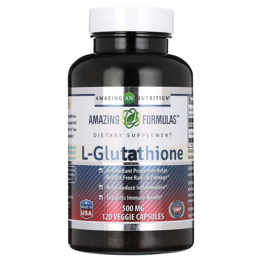 L-Glutathione, 500 Mg Veggie Capsules (120 Count)