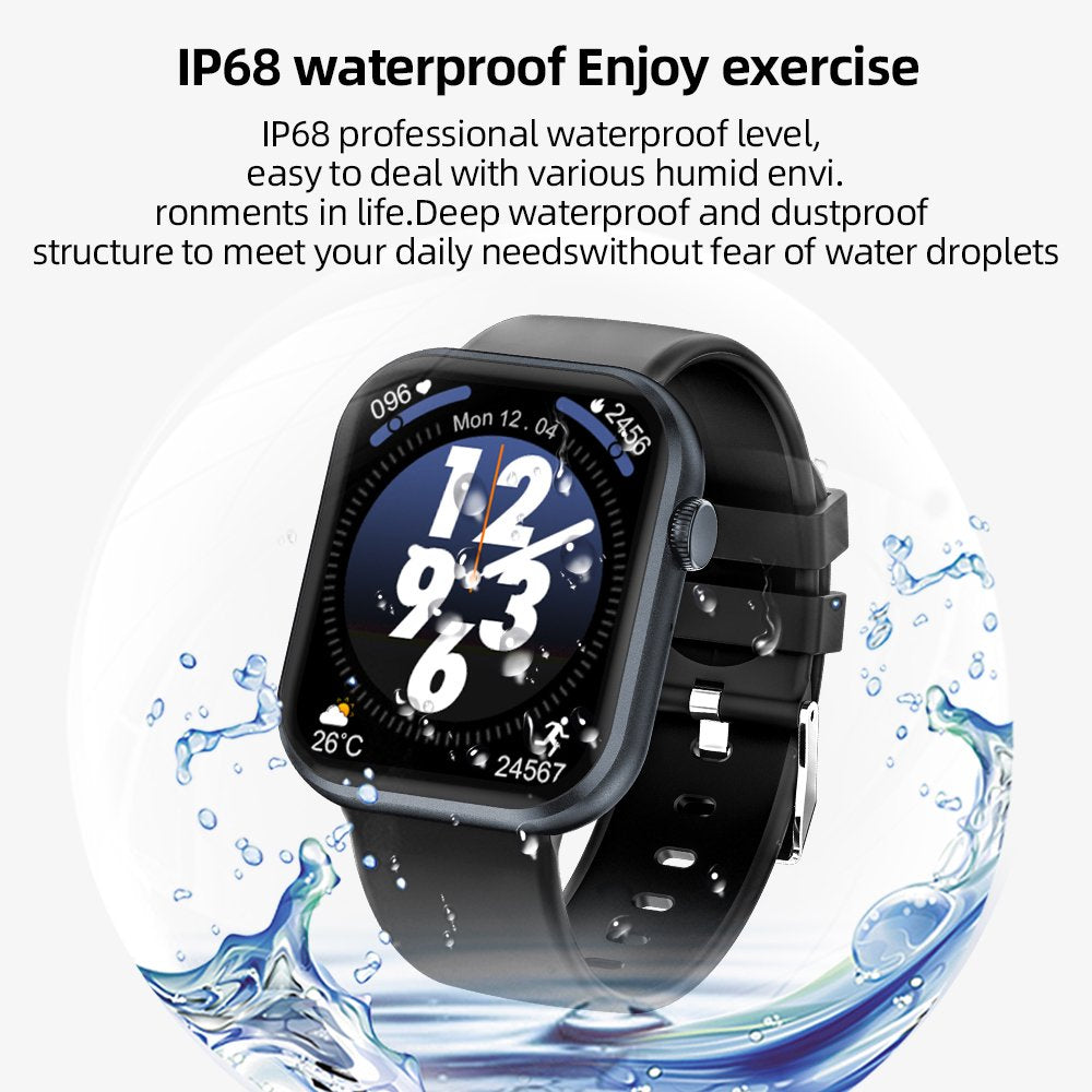 G20 Smart Watch for Men Women IP67 Waterproof Sports Smart Watch for Android Black