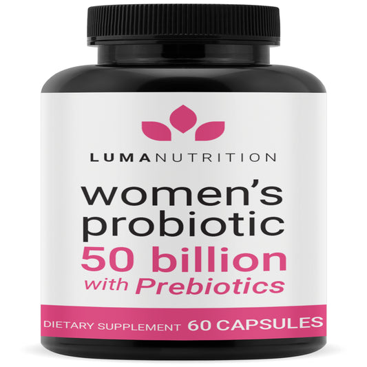 Probiotics for Women with Prebiotics - 50 Billion CFU - Formulated for Digestive, Immune & Feminine Support - 60 Capsules